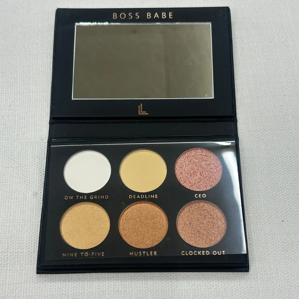 UNIFULL Boss Babe Eyeshadow Palette Womens OS Black Gold 6 Pan Shimmer Matte